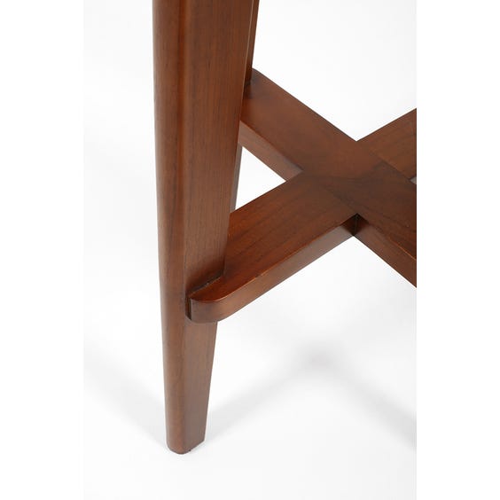 Midcentury style rattan wooden bar stool image