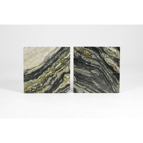 Square green marble surface image