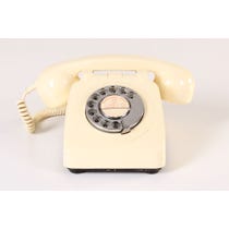 Cream vintage telephone