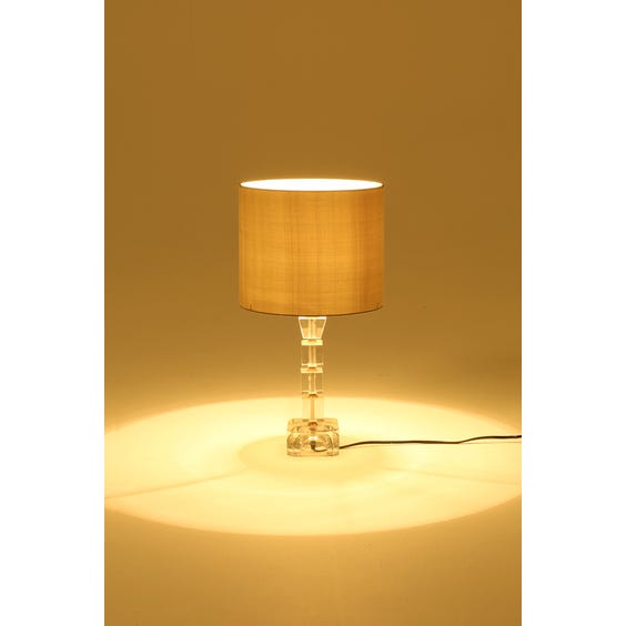 Glass sectioned table lamp image