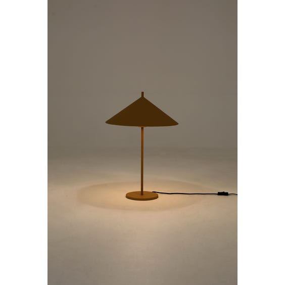 image of Ochre metal table lamp