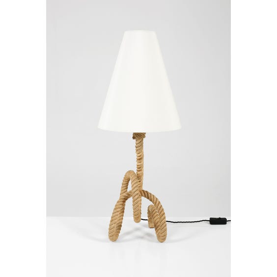 image of 1960's free-form rope lamp