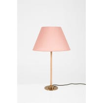 Cane wrapped column table lamp