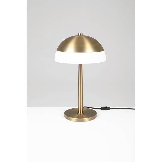 image of Golden bronze dome table lamp