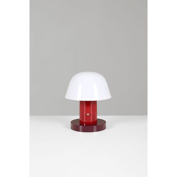 image of Maroon and grape portable mushroom LED table lamp