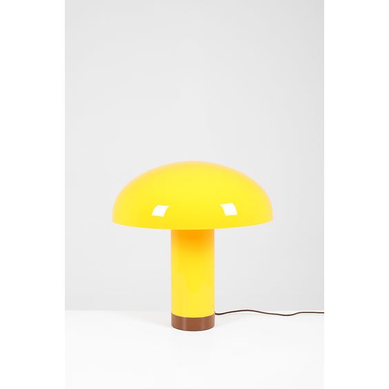 image of Modern egg yolk acrylic mushroom shaped table lamp